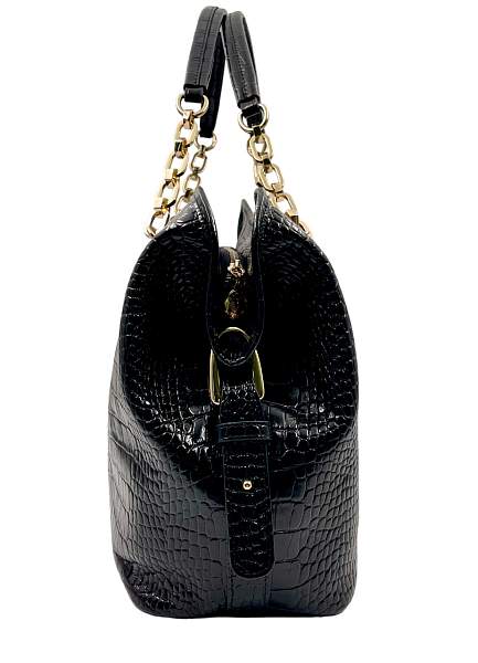 Сумка тоут из натуральной кожи 9815-Croco Black Vasheron, Артикул: 9815-Croco Black фото №1