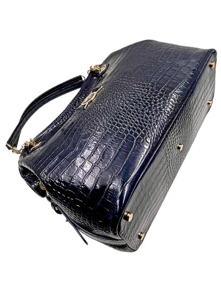 Сумка тоут из натуральной кожи 9815-Croco D.Blue Vasheron, Артикул: 9815-Croco D.Blue фото №1