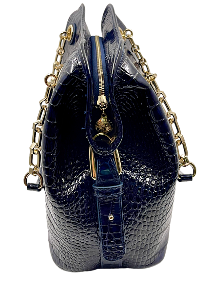 Сумка тоут из натуральной кожи 9815-Croco D.Blue Vasheron, Артикул: 9815-Croco D.Blue фото №1
