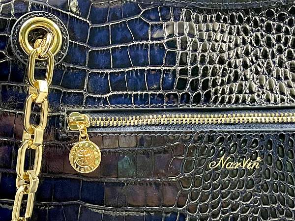 Сумка тоут из натуральной кожи 9815-Croco D.Blue Vasheron, Артикул: 9815-Croco D.Blue фото №1