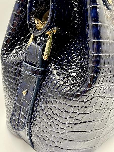 Сумка тоут из натуральной кожи 9815-Croco D.Blue Vasheron, Артикул: 9815-Croco D.Blue фото №1