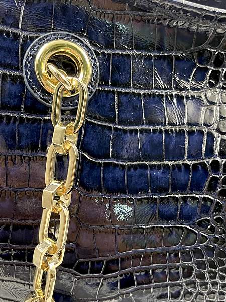 Сумка тоут из натуральной кожи 9815-Croco D.Blue Vasheron, Артикул: 9815-Croco D.Blue фото №1