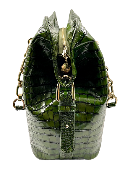 Сумка тоут из натуральной кожи 9815-Croco Green Vasheron, Артикул: 9815-Croco Green фото №1