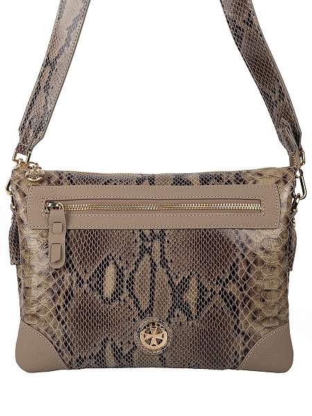 Женская сумка NARVIN из натуральной кожи 9816-Piton Sand Vasheron, Артикул: 9816-Piton Sand фото №1