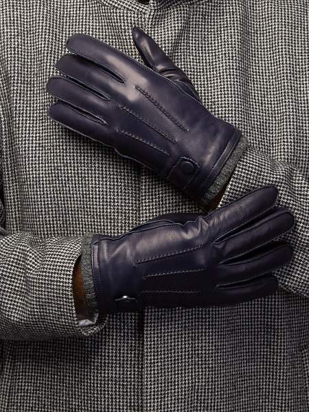Перчатки мужские ш+каш. OS01755 d.blue Eleganzza, Артикул: OS01755-95_01-00040 фото №1