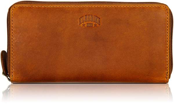 Кошелек KLONDIKE DIGGER «Viola», натуральная кожа в коньячном цвете, 19,5 х 10 x 2,5 см KD1045-04 KLONDIKE 1896, Артикул: KD1045-04 фото №1