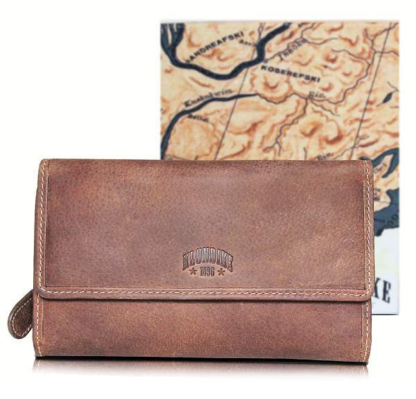 Кошелек женский KLONDIKE «Donna», натуральная кожа в светло-коричневом цвете, 18 х 10,5 х 3 см KD1031-02 KLONDIKE 1896, Артикул: KD1031-02 фото №1