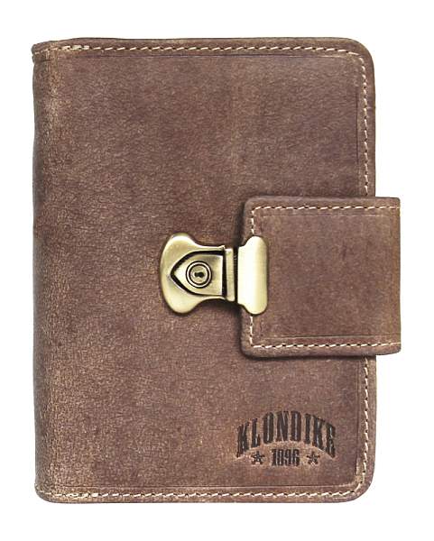 Бумажник женский KLONDIKE «Kitty», натуральная кожа в светло-коричневом цвете, 9 х 12,5 х 3 см KD1029-02 KLONDIKE 1896, Артикул: KD1029-02 фото №1