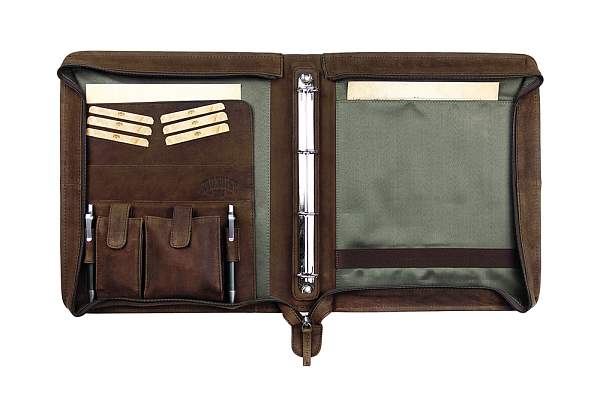 Папка для документов KLONDIKE «Ben», натуральная кожа в темно-коричневом цвете, 33 х 22,5 х 2,5 см KD1036-03 KLONDIKE 1896, Артикул: KD1036-03 фото №1