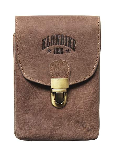 Сумка на пояс KLONDIKE «Bobby», натуральная кожа в светло-коричневом цвете, 12 х 17 х 5,5 см KD1032-02 KLONDIKE 1896, Артикул: KD1032-02 фото №1