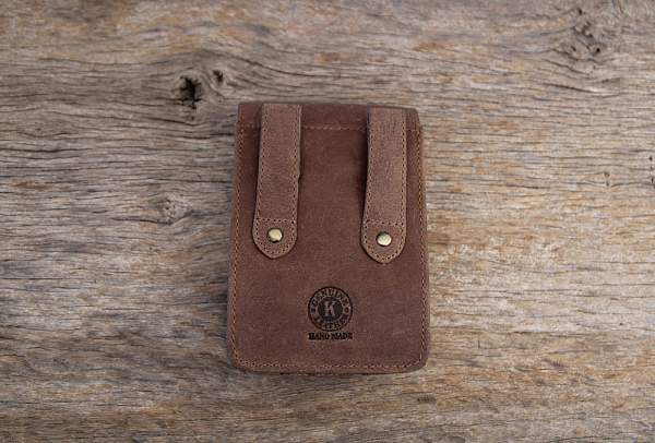 Сумка на пояс KLONDIKE «Bobby», натуральная кожа в светло-коричневом цвете, 12 х 17 х 5,5 см KD1032-02 KLONDIKE 1896, Артикул: KD1032-02 фото №1