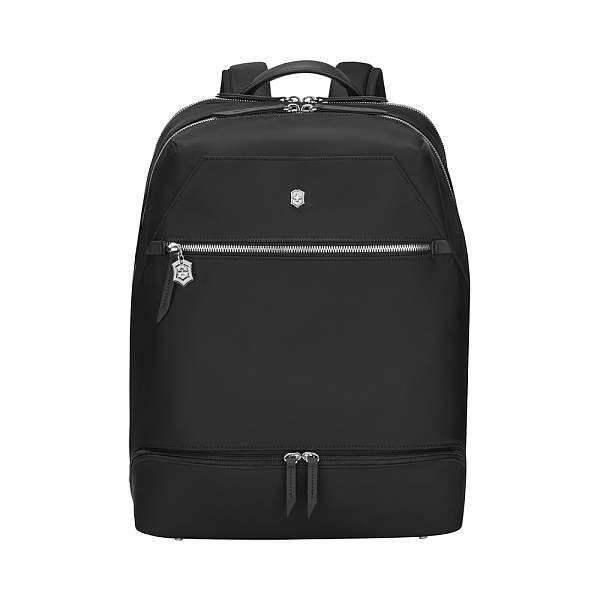 Рюкзак VICTORINOX Victoria Signature Deluxe Backpack, черный, нейлон/кожа, 32x18x39 см 612201 Victorinox, Артикул: 612201 фото №1
