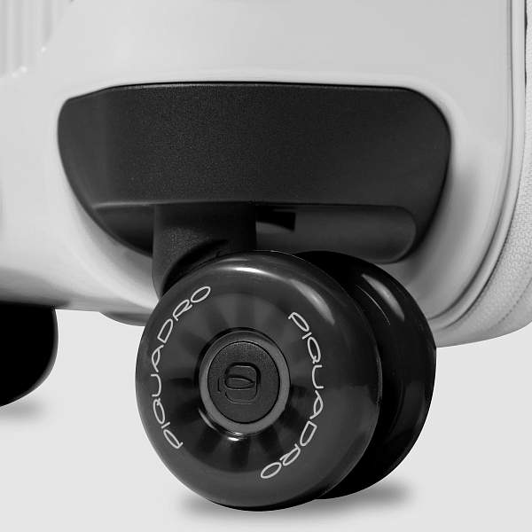 Чемодан для ручной клади из поликарбоната Piquadro BV4425POP/BI белый Piquadro, Артикул: BV4425POP/BI фото №1