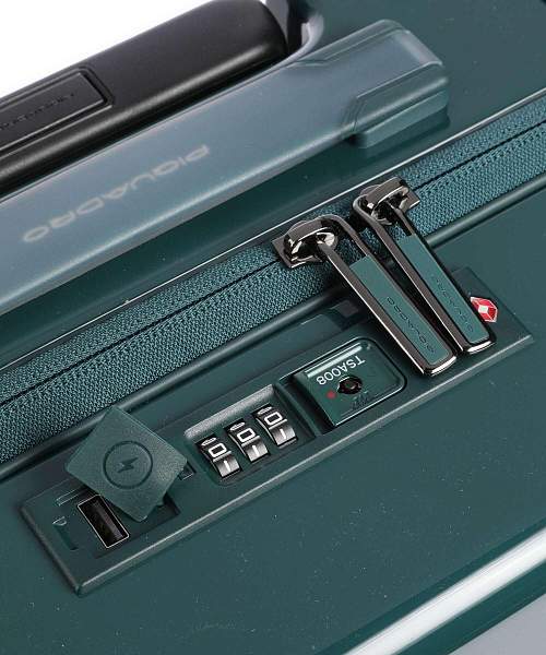 Чемодан для ручной клади из поликарбоната Piquadro BV4425POP/VE зелёный Piquadro, Артикул: BV4425POP/VE фото №1