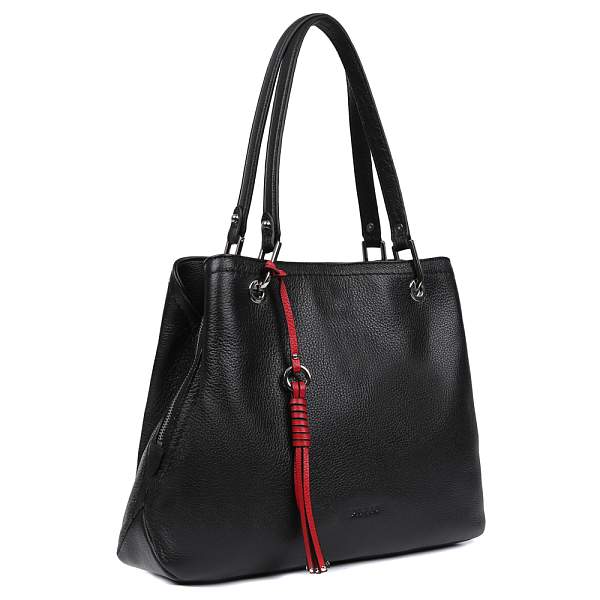 15137A4-W1-018/335 black/red Palio Сумка жен. 100% нат.кожа Palio, Артикул: 15137A4-W1-018/335 black/red фото №1