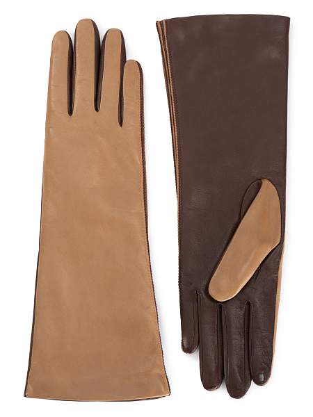 Перчатки женские ш+каш. TOUCH F-IS0065 taupe/d.brown Eleganzza, Артикул: TOUCH F-IS0065-75_01-0001 фото №1