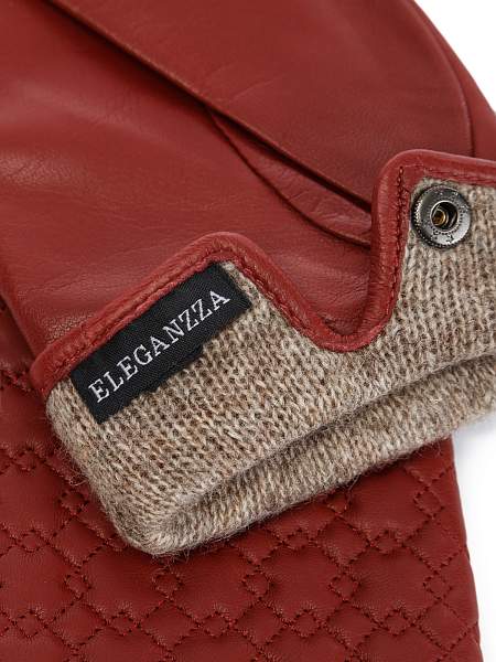 Перчатки женские ш+каш. IS5055 cabernet Eleganzza, Артикул: IS5055-65_01-00036 фото №1