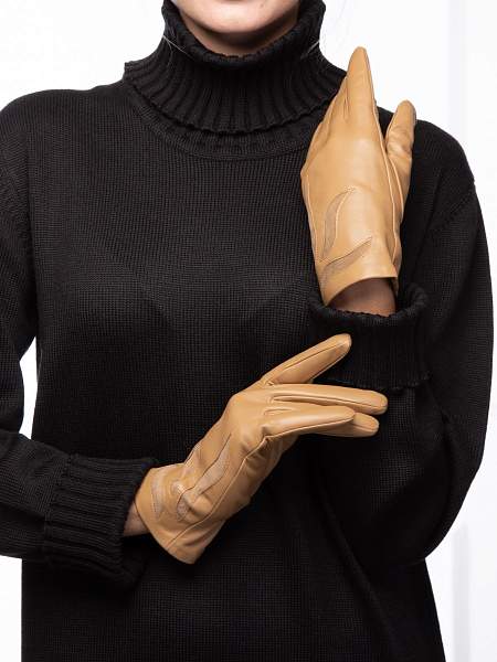 Перчатки женские 100% ш IS945 sand Eleganzza, Артикул: IS945-7_01-000406 фото №1