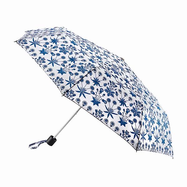L907-4528 Daisy Blue Ivory (Голубые цветы) Зонт женский механика Morris Co Fulton Fulton, Артикул: L907-4528 фото №1