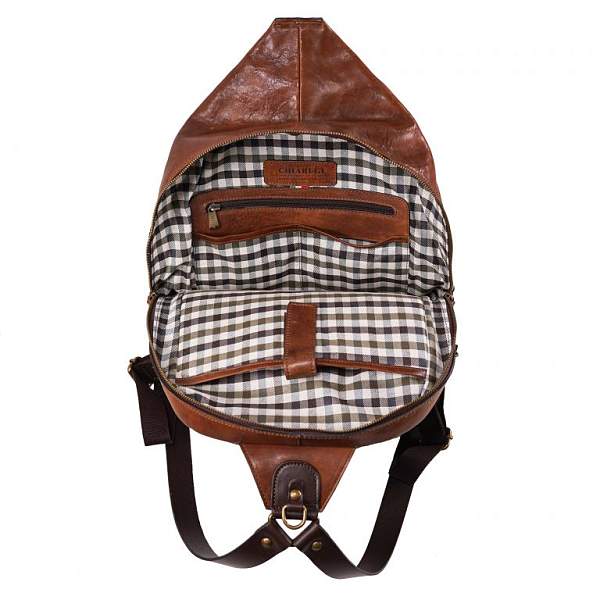 Кожаный рюкзак Chiarugi 54024 marr Chiarugi, Артикул: 54024 marr фото №1