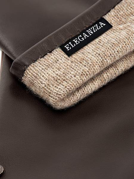 Перчатки женские ш+каш. IS01080 d.brown Eleganzza, Артикул: IS01080-7_01-000401 фото №1