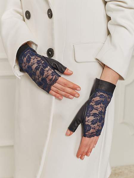 Перчатки женские б/п 00388 navyblue Eleganzza, Артикул: 00388-65_01-00033 фото №1