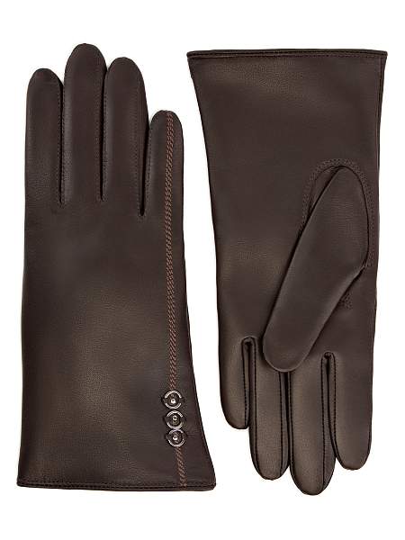 Перчатки женские ш+каш. IS02805-sh d.brown Eleganzza, Артикул: IS02805-sh-7_01-000401 фото №1