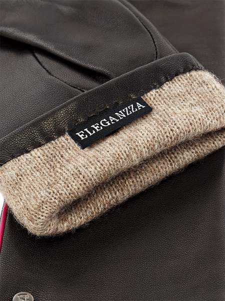 Перчатки женские ш+каш. IS01080 black/fuchsia Eleganzza, Артикул: IS01080-8_01-000409 фото №1