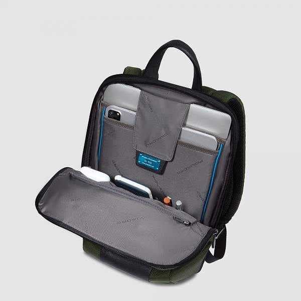 Рюкзак Piquadro CA6383BR2/VE2 из нейлона и кожи Piquadro, Артикул: CA6383BR2/VE2 фото №1