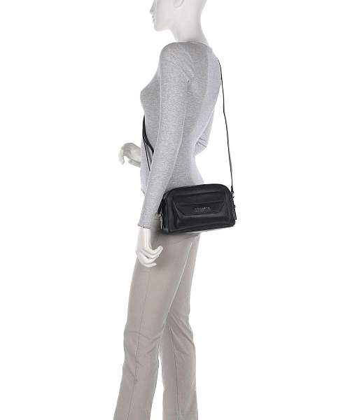 Женская сумка через плечо Piquadro BD6468W92/N кожаная чёрная Piquadro, Артикул: BD6468W92/N фото №1