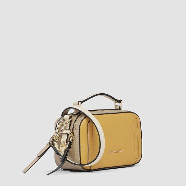 Женская сумка через плечо Piquadro BD6655W92/GBE кожаная жёлтая Piquadro, Артикул: BD6655W92/GBE фото №1