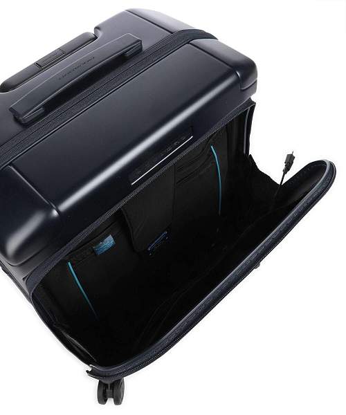 Чемодан для ручной клади из поликарбоната Piquadro BV4426PQL/BLUO матовый синий Piquadro, Артикул: BV4426PQL/BLUO фото №1