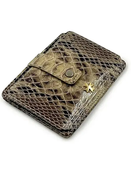 Кредитница картхолдер кожаная  Vasheron, Артикул: 9105-Piton Sand фото №1