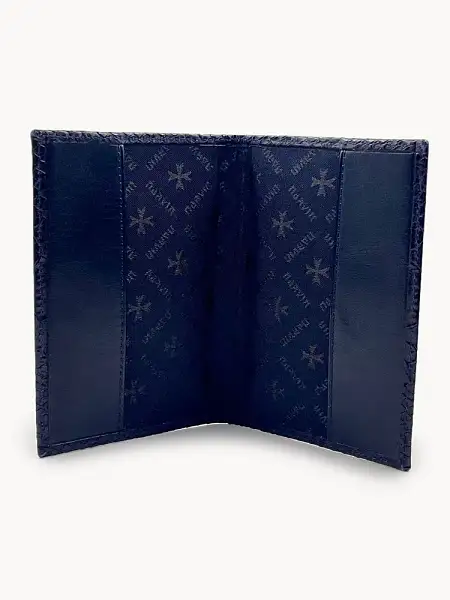 Обложка для паспорта Narvin Vasheron, Артикул: 9158-Anaconda D.Blue фото №1