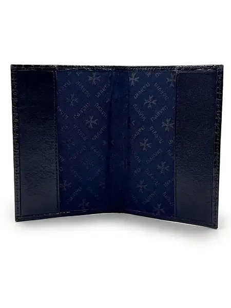 Обложка для паспорта Narvin Vasheron, Артикул: 9158-Croco Black фото №1