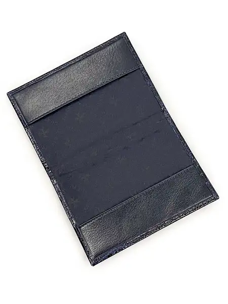 Обложка для паспорта Narvin Vasheron, Артикул: 9158-Croco D.Blue фото №1