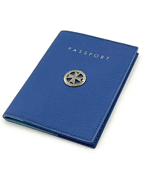 Обложка на паспорт из натуральной кожи NARVIN Vasheron, Артикул: 9161-Polo Tiffany фото №1