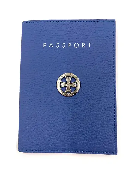 Обложка на паспорт из натуральной кожи NARVIN Vasheron, Артикул: 9161-Polo Tiffany фото №1