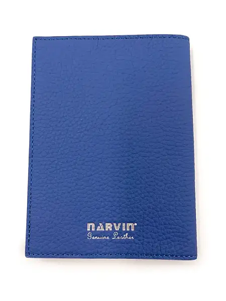 Обложка на паспорт из натуральной кожи NARVIN Vasheron, Артикул: 9161-Polo Tiffany фото №1