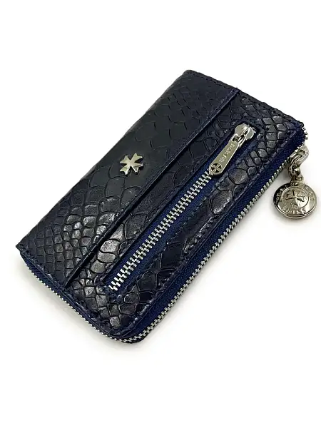 Ключница из натуральной кожи Vasheron, Артикул: 9278-Anaconda D.Blue фото №1