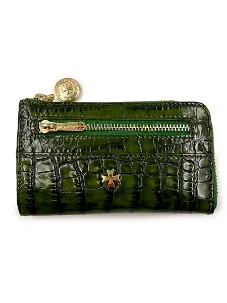 Ключница из натуральной кожи Vasheron, Артикул: 9278-Croco Green фото №1