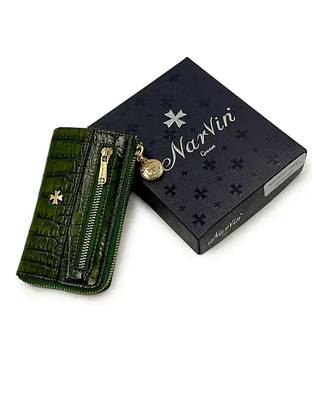 Ключница из натуральной кожи Vasheron, Артикул: 9278-Croco Green фото №1