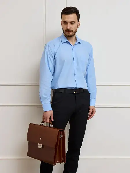 Портфель деловой из натуральной кожи NarVin 9737-Croco Caffe Vasheron, Артикул: 9737-Croco Caffe фото №1