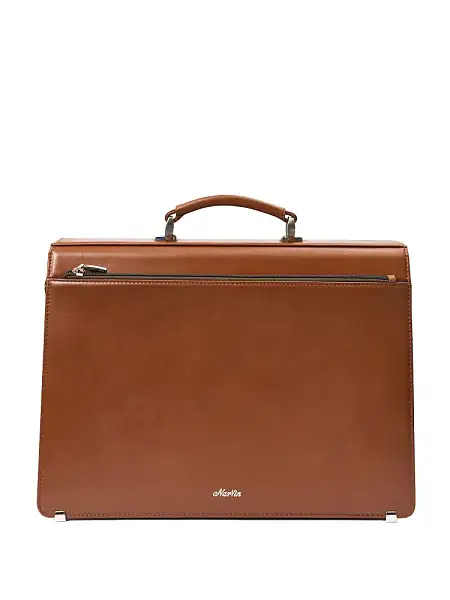 Портфель деловой из натуральной кожи NarVin 9737-Croco Caffe Vasheron, Артикул: 9737-Croco Caffe фото №1