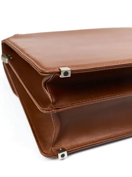 Портфель деловой из натуральной кожи NarVin 9737-Croco Caffe Vasheron, Артикул: 9737-Croco Caffe фото №1