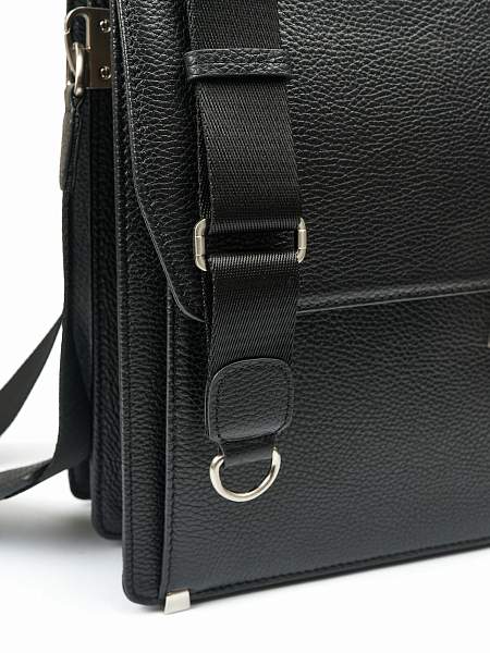 Портфель деловой из натуральной кожи NarVin 9737-Polo Black Vasheron, Артикул: 9737-Polo Black фото №1