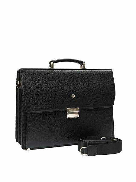 Портфель деловой из натуральной кожи NarVin 9737-Polo Black Vasheron, Артикул: 9737-Polo Black фото №1