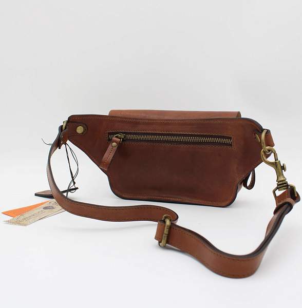 Сумка кожаная поясная Chiarugi 52001 marr Chiarugi, Артикул: 52001 marr фото №1