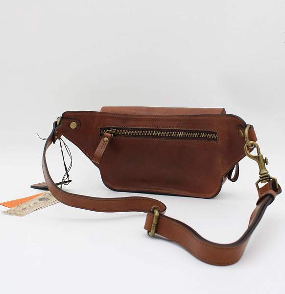 Сумка кожаная поясная Chiarugi 52001 marr Chiarugi, Артикул: 52001 marr фото №1