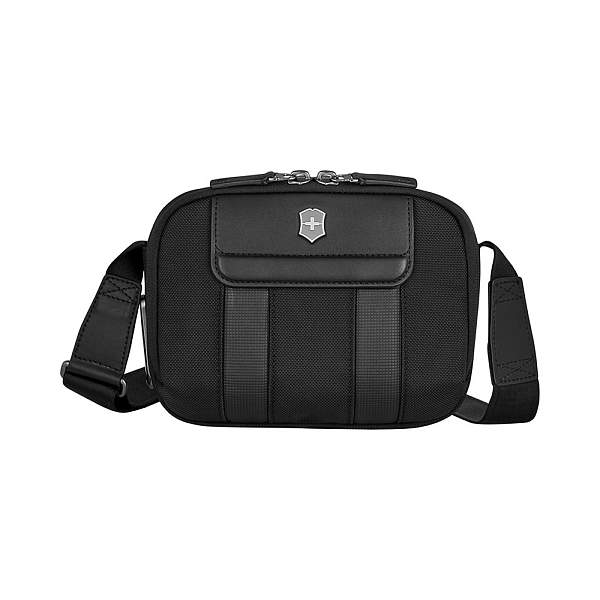 Сумка через плечо компактная VICTORINOX Architecture Urban2 Compact Crossbody Bag, черный, полиэстер/кожа, 22x6x16 см, 2 л 653349 Victorinox, Артикул: 653349 фото №1